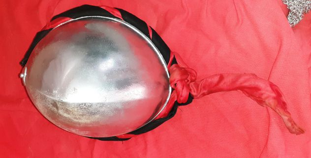 RIPRODUZIONE ELMO DEI CAVALIERI TEMPLARE CON NASALE-USATO-PERSONALIZZATO - Foto 4