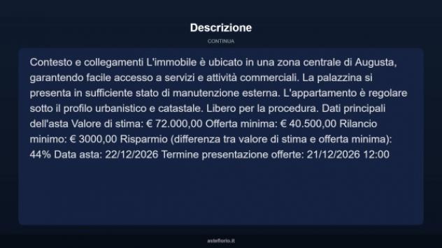 Immobile in asta di 111 m² con più di 5 locali in vendita a Augusta - Foto 13