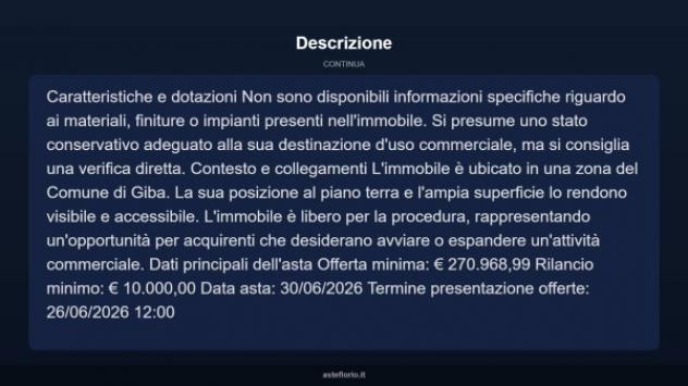 Immobile in asta di 414 m² in vendita a Giba - Foto 4