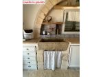 Lavandino lavello cucina rustico in pietra granito