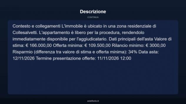 Immobile in asta di 90 m², box auto in vendita a Collesalvetti - Foto 4