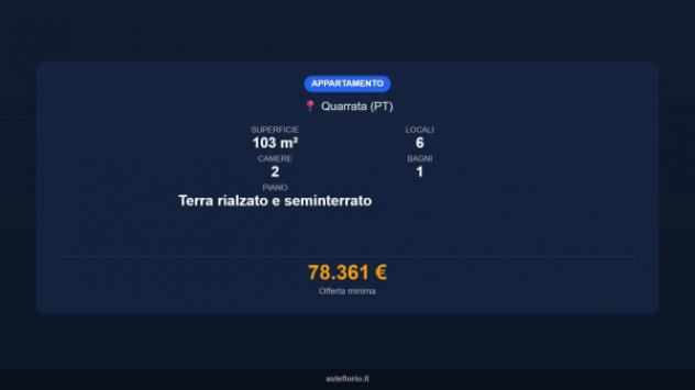 Immobile in asta di 103 m² con più di 5 locali in vendita a Quarrata - Foto 16
