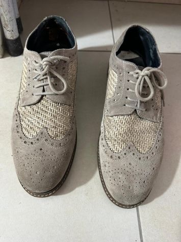 Scarpe Stringate Uomo in Camoscio e Intreccio – Stile Brogue Elegante/Casual - Foto 5