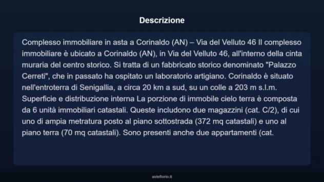 Immobile in asta di 372 m² in vendita a Corinaldo - Foto 4
