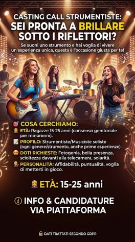 Casting Nazionale per TV, Eventi e Shooting
