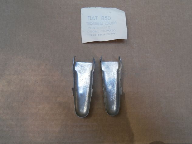 Fiat 850 special berlina OT 1000 abarth copri cerniere cofano posteriore CROMATE - Foto 5