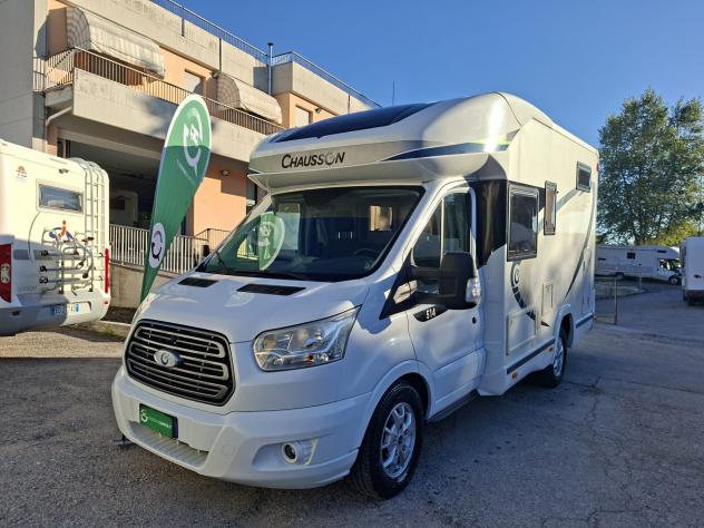 CAMPER CHAUSSON FORD SEMINTEGRALE GARAGE SEMIDINETTE GANCIO TRAINO BASCULANTE CLIMATIZZATORE FOTOVOLTAICO CAMPEGGIO USATI GENERALI 1789 - Foto 2