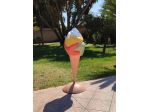 Insegna a vela per gelateria: Cono gelatoa vela o a bandiera in vetroresina