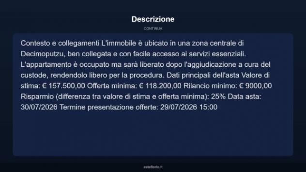 Immobile in asta di 174 m² con più di 5 locali in vendita a Decimoputzu - Foto 13