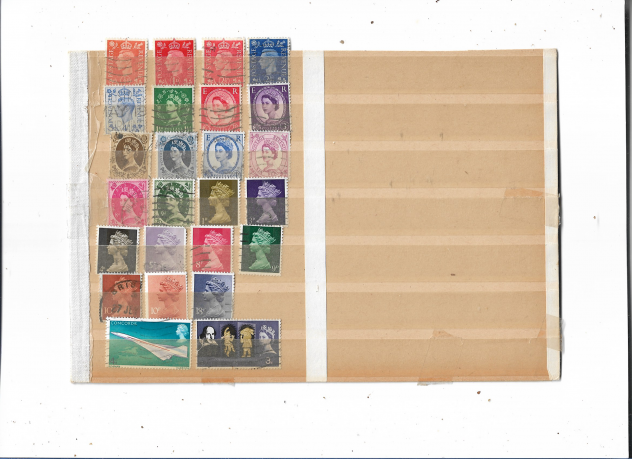 ANNI '60/'70 GRAN BRETAGNA N 120 FRANCOBOLLI COMUNI PICCOLI