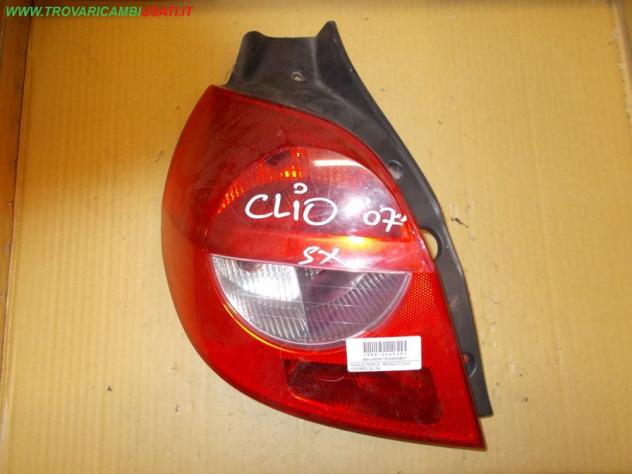 FANALE POST.S. RENAULT CLIO (C85/B85) 3p / 5p  Parti elettriche  Fanaleria  Fanali  Fanale post. sx. RENAULT - CLIO III  3/5 P - 01-07-2005 - 01-04-20