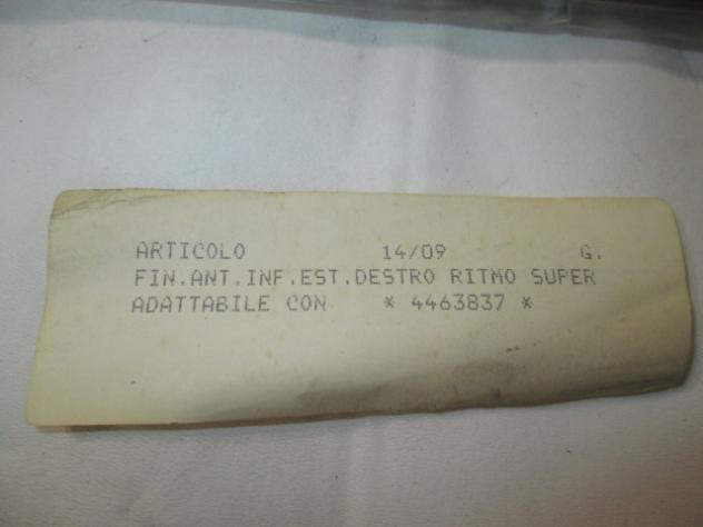4463837 RASCHIAVETRO PROFILO ESTERNO CROMATO PORTA ANTERIORE DESTRA FIAT RITMO SUPER 1.3 B 5P RICAMBIO NUOVO - Foto 5