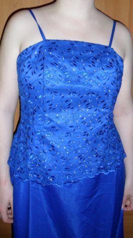 Vestito donna sera blu long dress woman corsetto - Foto 5