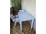 TAVOLO BIANCO DA ESTERNO IN PLASTICA  2 SEDIE PIEGHEVOLI