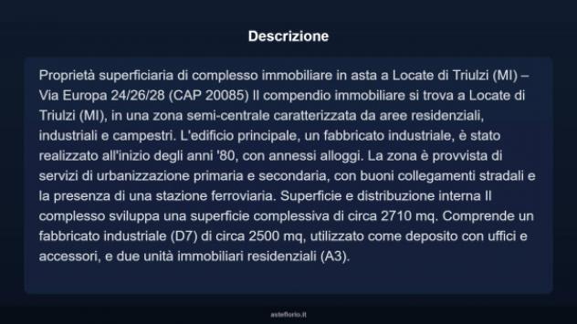 Immobile in asta di 2710 m² in vendita a Locate di Triulzi - Foto 4