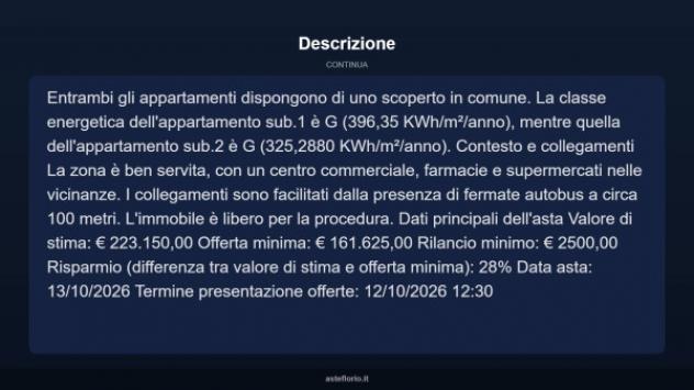 Immobile in asta di 267 m² con più di 5 locali e box auto in vendita a Sassocorvaro Auditore - Foto 14