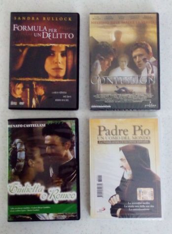 DVD nuovi incelofanati mai aperti vari titoli e generi piu altri titoli e carton