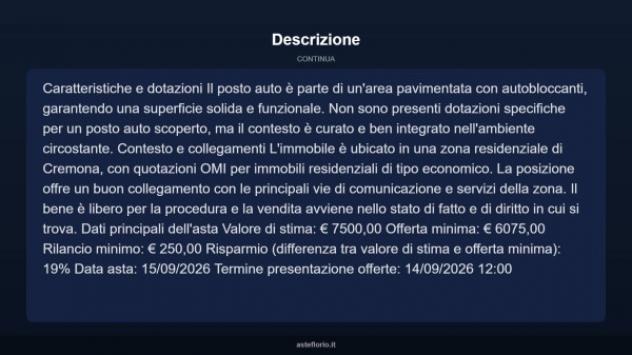 Immobile in asta di 15 m² in vendita a Cremona - Foto 6