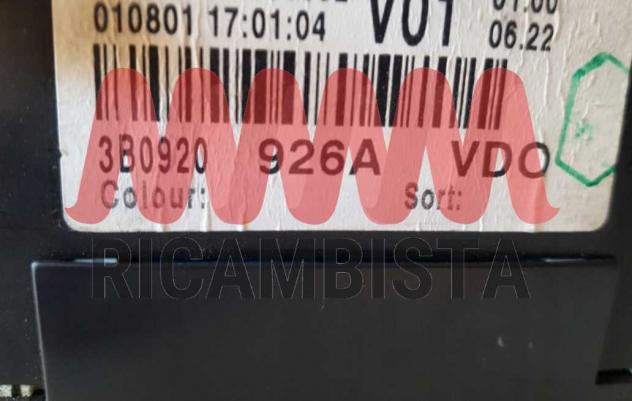 3B0920926A Volkswagen Passat 1.9 quadro strumenti - Foto 2