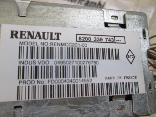 8200339743 CENTRALINA RICEVITORE NAVIGATORE SATELLITARE RENAULT ESPACE 3.0 D 130KW AUT 5P (2004) RICAMBIO USATO - Foto 3