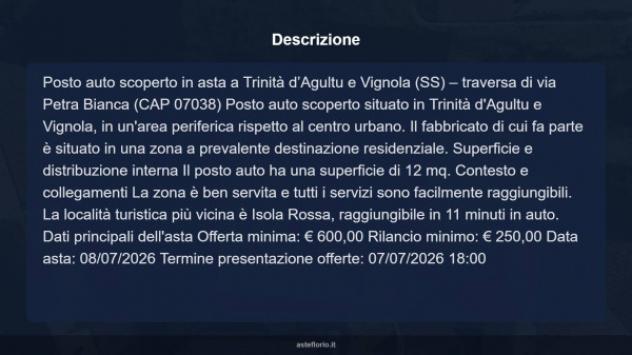 Immobile in asta di 12 m² in vendita a Trinità d'Agultu e Vignola - Foto 10