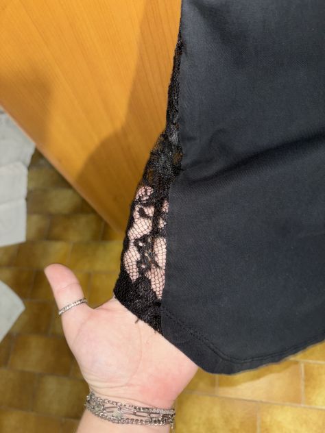 TOP/CANOTTIERA IN OTTIME CONDIZIONI,IN PIZZO NERO,MARCA”CALLIOPE”ORIGINALE,DA DO - Foto 4
