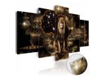 Quadro Con Vetro Acrilico Tigre Cm.100x50 E 200x100 Arredalacasa