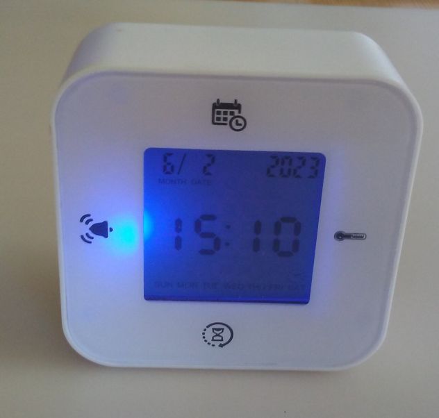 Orologio Sveglia Termometro digitale con LED - Foto 4