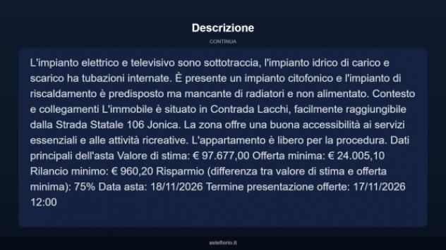 Immobile in asta di 132 m² con più di 5 locali in vendita a Roccella Ionica - Foto 15