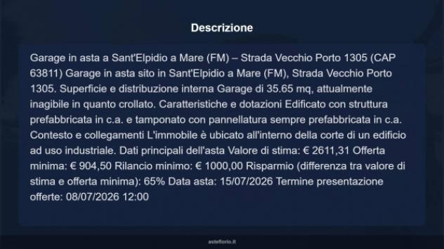 Immobile in asta di 35 m² in vendita a Sant'Elpidio a Mare - Foto 10
