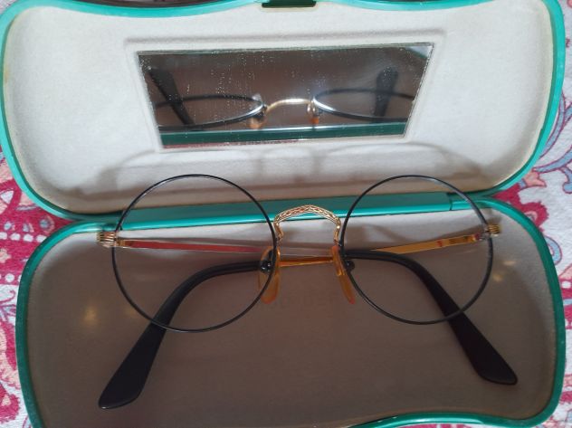 montatura occhiali tondi in metallo vintage cm.12 - Foto 3