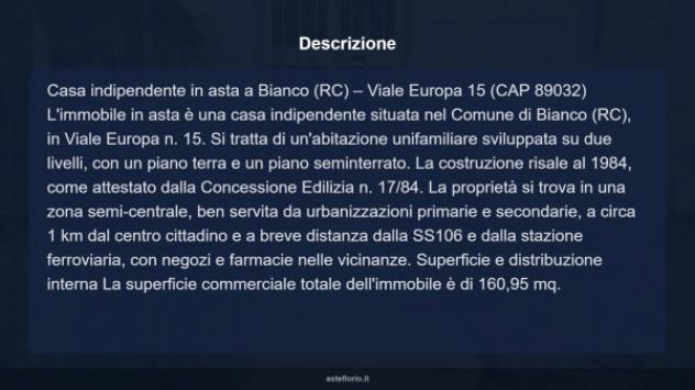 Immobile in asta di 160 m² con più di 5 locali in vendita a Bianco - Foto 16