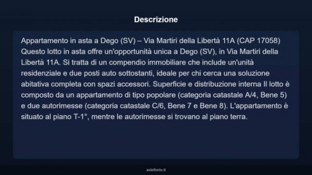 Immobile in asta di 60 m² con più di 5 locali in vendita a Dego - Foto 13