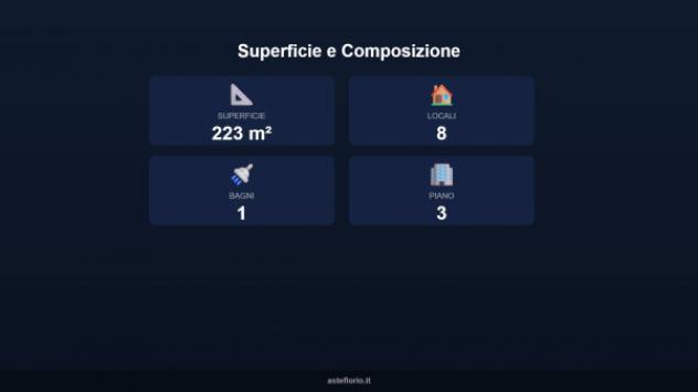 Immobile in asta di 223 m² con più di 5 locali in vendita a Roma - Foto 2