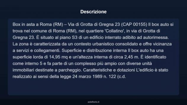 Immobile in asta di 14 m² in vendita a Roma - Foto 3