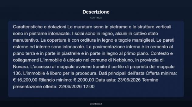 Immobile in asta di 87 m² in vendita a Nebbiuno - Foto 7