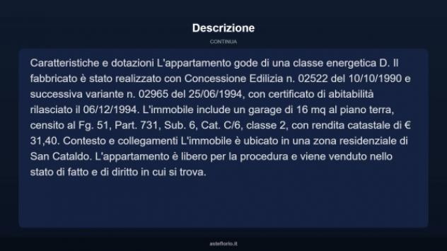 Immobile in asta di 110 m², box auto in vendita a San Cataldo - Foto 4