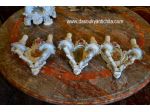 Tris di applique vintage in ceramica