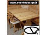 ANGOLO PANCA COMPOSTO DA PANCA ANGOLARE 133X193 E TAVOLO FRATINO FISSO 130X80X3