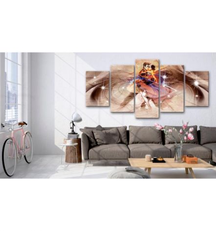 Quadro Bacio Ballando - Beige - 100x50 E 200x100 ARREDALACASA - Foto 2