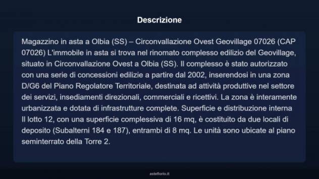 Immobile in asta di 16 m² con più di 5 locali in vendita a Olbia - Foto 10