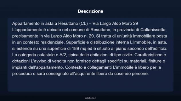 Immobile in asta di 189 m² in vendita a Resuttano - Foto 3