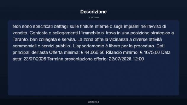 Immobile in asta di 69 m² in vendita a Taranto - Foto 15