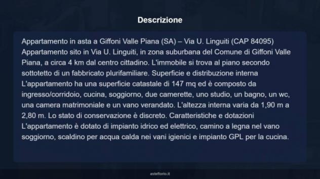 Immobile in asta di 147 m² con più di 5 locali in vendita a Giffoni Valle Piana - Foto 9