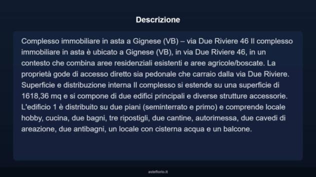 Immobile in asta di 1618 m² in vendita a Gignese - Foto 9