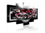 Quadro Stravagante Rosso Cm.100x50 E 200x100 ARREDALACASA
