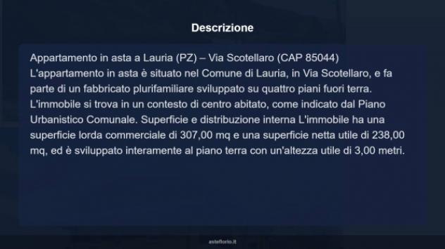Immobile in asta di 307 m² con più di 5 locali in vendita a Lauria - Foto 15
