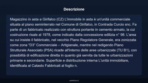 Immobile in asta di 477 m² in vendita a Girifalco - Foto 5