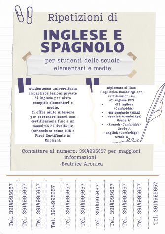 Ripetizioni inglese e spagnolo