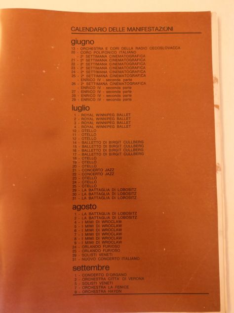 Libro "Estate Teatrale Veronese" dal 13 giugno al 9 settembre 1970. - Foto 3